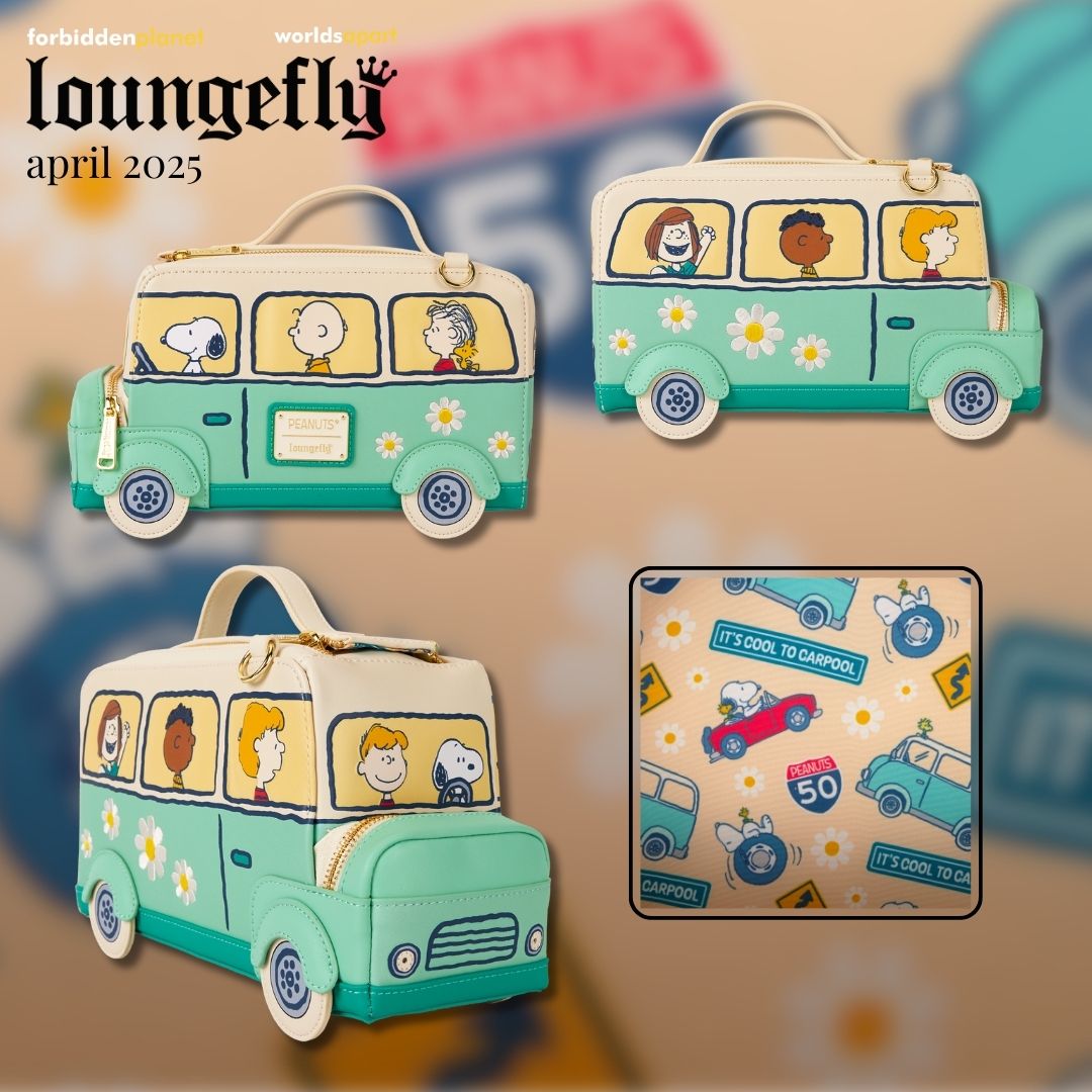 PEANUTS ROAD TRIP BUS LF CROSSBODY BAG