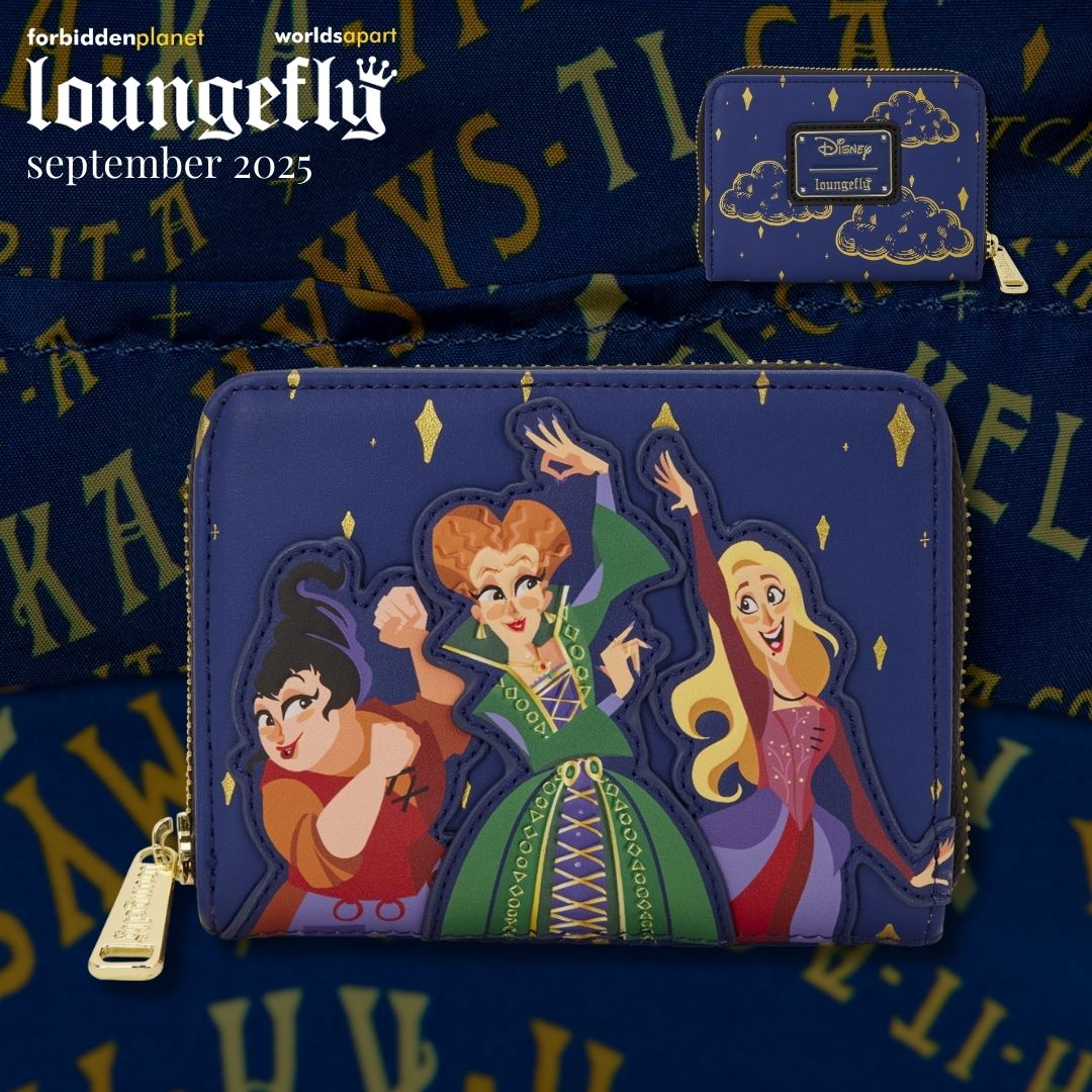 DISNEY HOCUS POCUS SANDERSON SISTERS LF ZIP AROUND WALLET