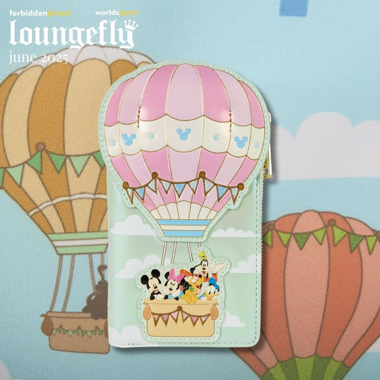 DISNEY MICKEY & FRIENDS HOT AIR BALLOON LF WALLET