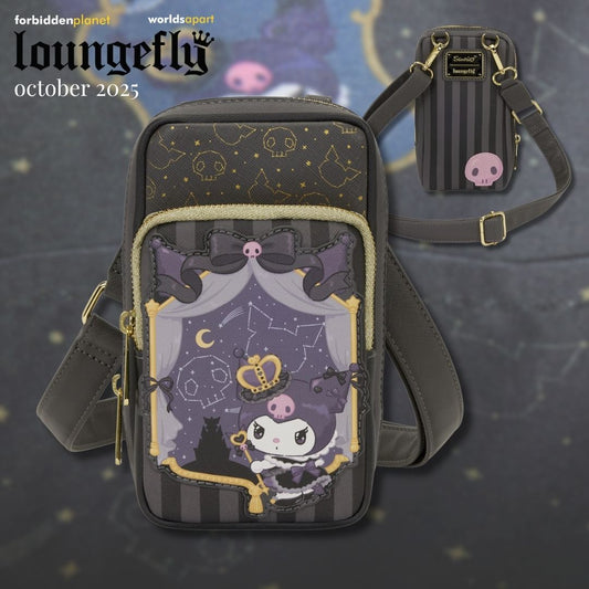 SANRIO KUROMI 20TH ANNIVERSARY CELL PHONE LF CROSSBODY BAG WITH COIN BAG