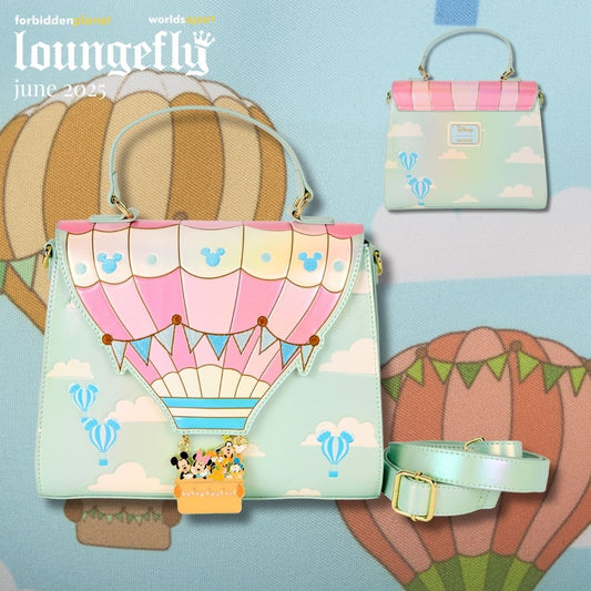 DISNEY MICKEY & FRIENDS HOT AIR BALLOON LF CROSSBODY BAG