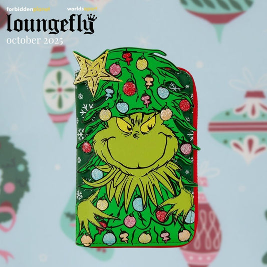DR SEUSS GRINCH HOLIDAY LF ZIP AROUND WALLET
