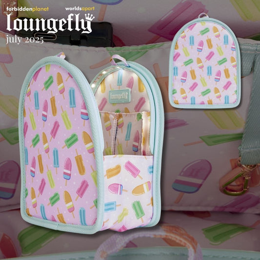 LOUNGEFLY POPSICLE LIGHT-UP MINI BACKPACK INSERT ORGANIZER