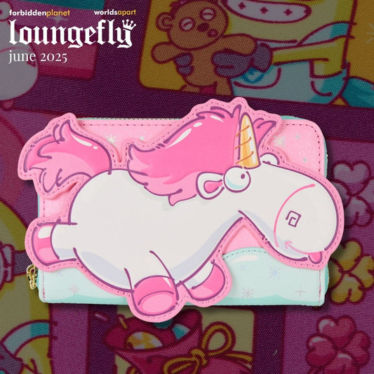 UNIVERSAL MINIONS FLUFFY UNICORN LF ZIP AROUND WALLET