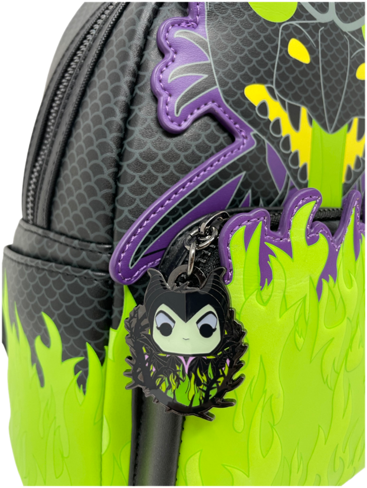 Disney Maleficent Dragon Cosplay GITD Mini Backpack